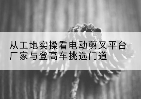 梁平区电动剪叉升降平台厂家-从工地实操看电动剪叉平台厂家与登高车挑选门道